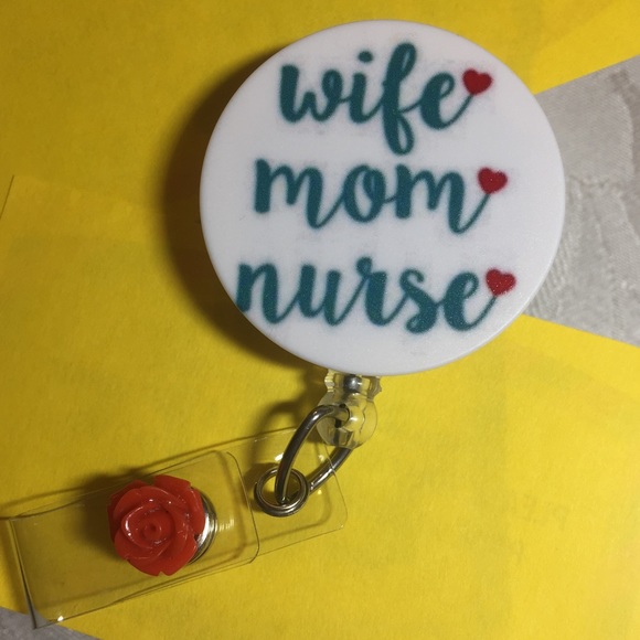 @juliatok Accessories - Mom Wife Nurse Retractable Badge Holder